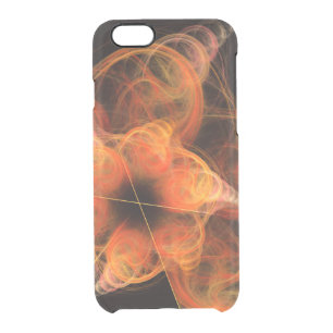 Lightworks Abstract Art Fractal of Fiery Energy Clear iPhone 6/6S Case