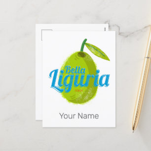 Liguria Retro Olive Italy Vintage Holiday Souvenir