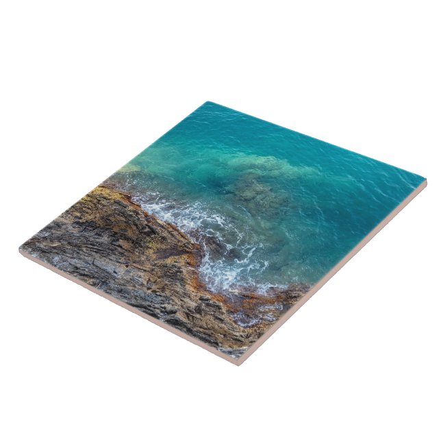 Ligurian waves ceramic tile (Side)