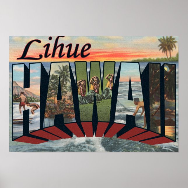 Lihue, HawaiiLarge Letter ScenesLihue, HI Poster (Front)