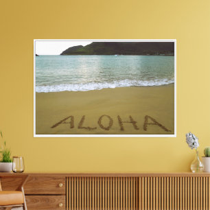 Lihue Kauai Ocean Aloha Canvas Print