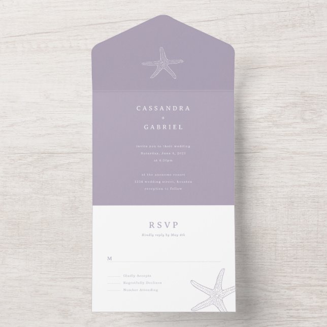 Lihue Wedding Invitation (Inside)