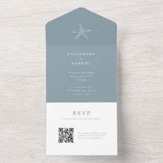 Lihue Wedding Invitation with QR Code RSVP