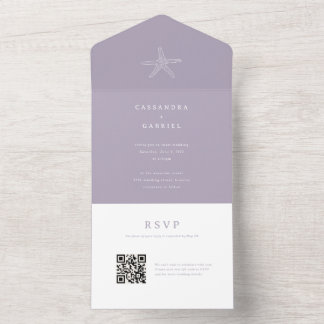 Lihue Wedding Invitation with QR Code RSVP