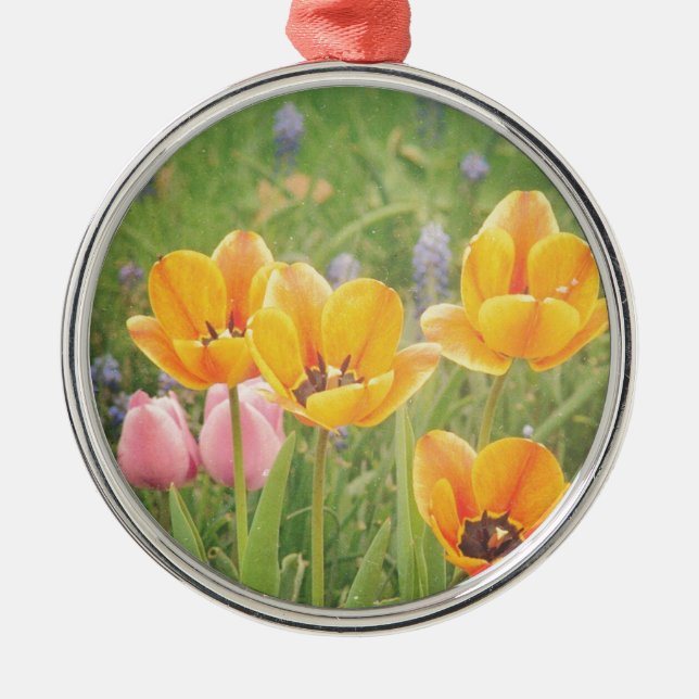 Like a beautiful still life painting metal ornament (Front)