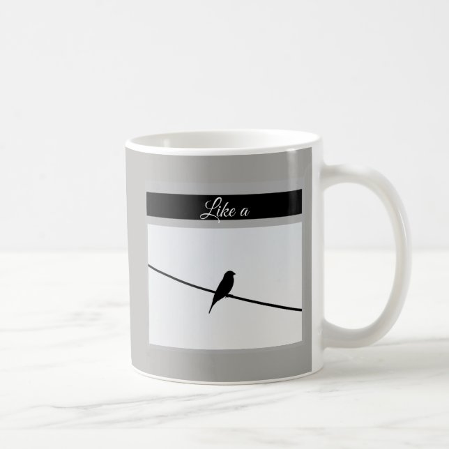 Like a Bird on A Wire - Leonard Cohen Coffee Mug (Right)