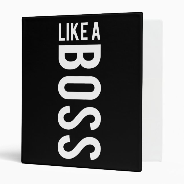 LIKE a BOSS 3 Ring Binder (Front/Inside)