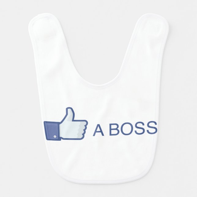 Like A Boss baby bib (Front)