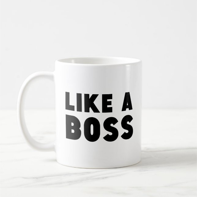 Like A Boss Coffee Mug (Left)