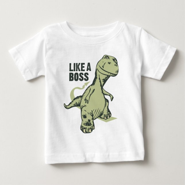 Like a Boss Dinosaur Baby T-Shirt (Front)