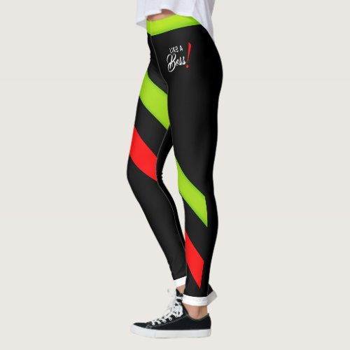 Like A Boss Flourescent2 Leggings