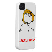 Like a boss girl iPhone 4 Meme Case (Back/Right)