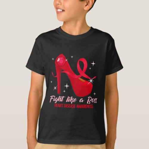 Like A Boss Heart Health Heart Disease Awareness  T_Shirt