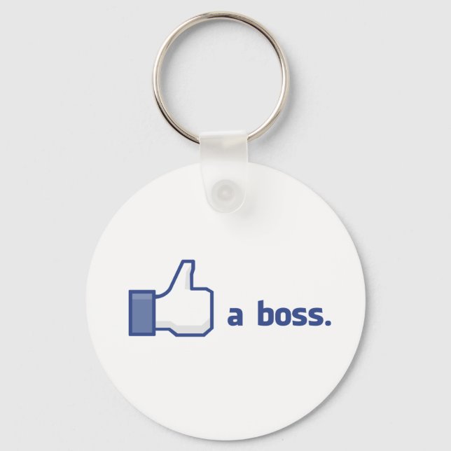 Like a Boss Keychain (Front)