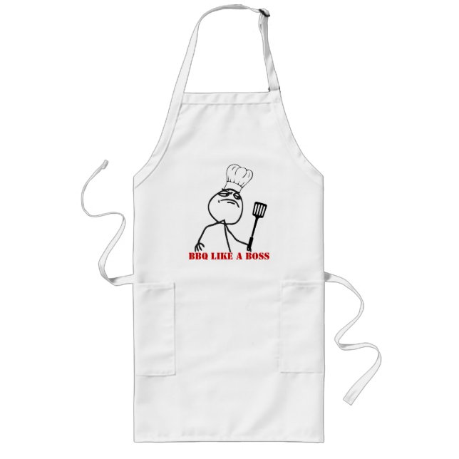Like a Boss Long Apron (Front)