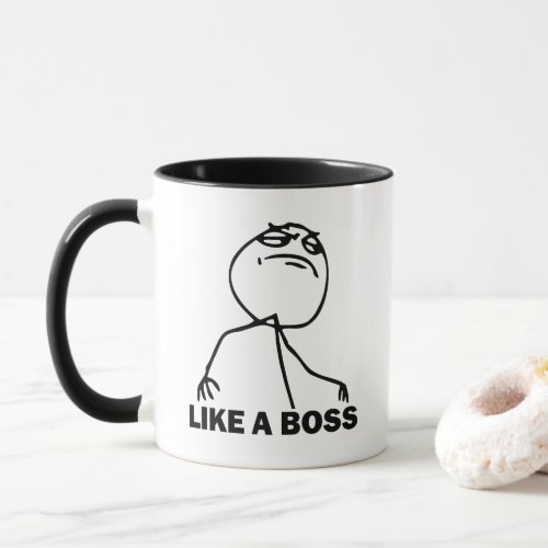 Like A Boss Meme Coffee Mug