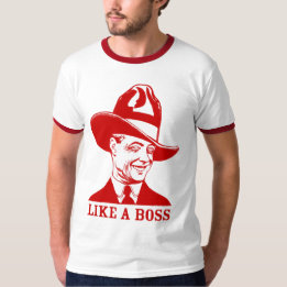 "LIKE A BOSS" Men's Raglan Baseball T-Shirt