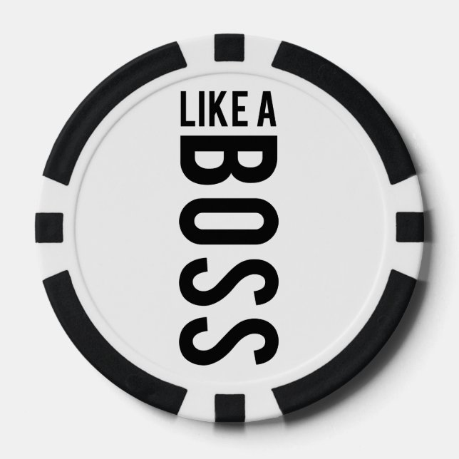 LIKE a BOSS Poker Chips (Front)