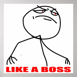 like a boss poster