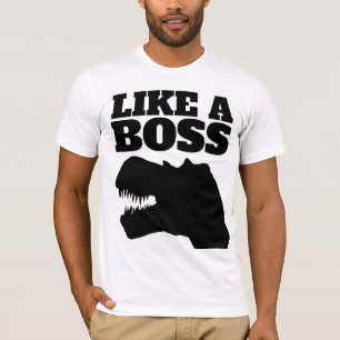 LIKE A BOSS T-REX MEN'S T-SHIRTS