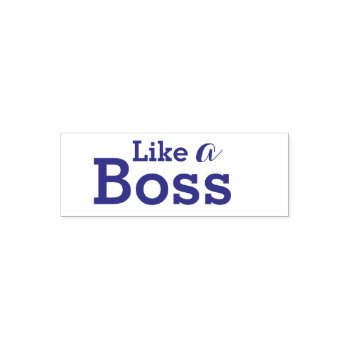 Like A Boss Teacher Stamp by BrideStyle at Zazzle