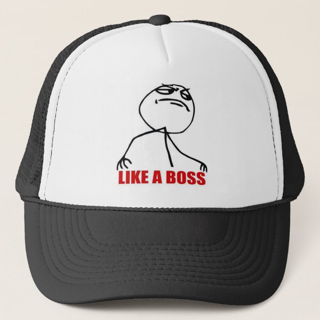 Like a boss trucker hat (Front)