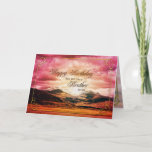 Like a brother to me birthday Sunset and mountains Card<br><div class="desc">A beautiful sunset over the mountains. Customize this card in any way you choose.</div>