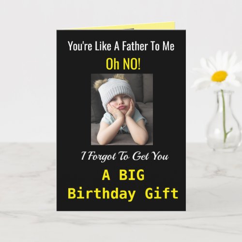 Like A Father Birthday Funny Cute Girl Card