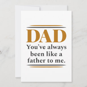Like A Father Thank You Card