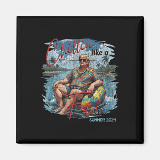 Like A Felon Retro Summer Vintage Funny Trump 2024 Magnet