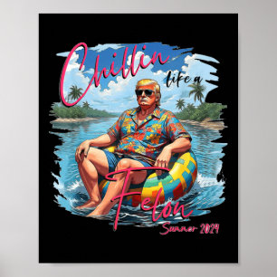 Like A Felon Trump For President 2024  Poster