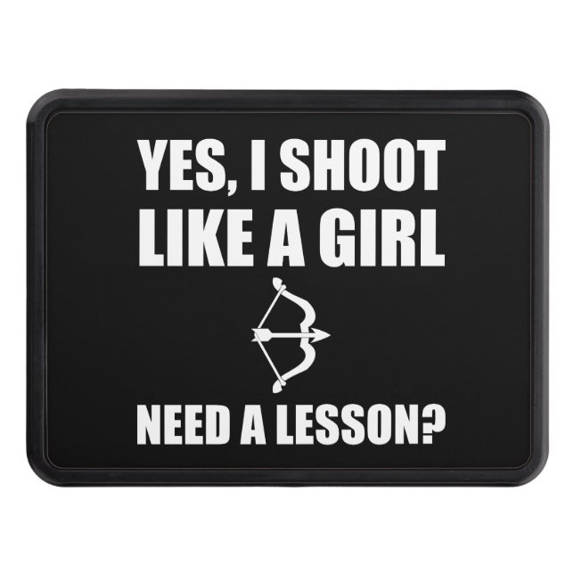 Like A Girl Archery Trailer Hitch Cover (Front)