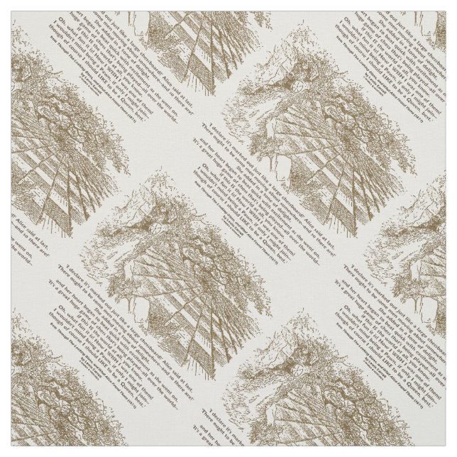 Like A Large Chessboard Game Of Chess Wonderland Fabric (Swatch)