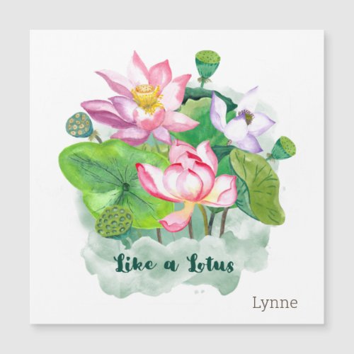 Like a Lotus Watercolor painting Personalized Gift