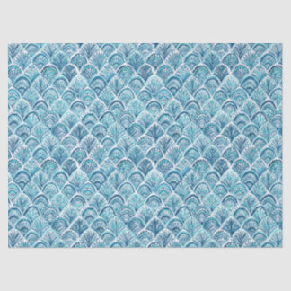 LIKE A MERMAID Nautical Fish Scales Pattern Tissue Paper