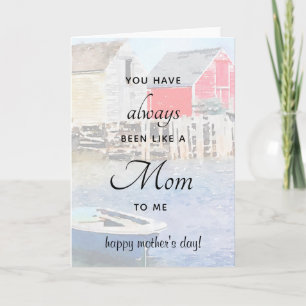 Like a Mom Fishing Shacks Mother's Day Card
