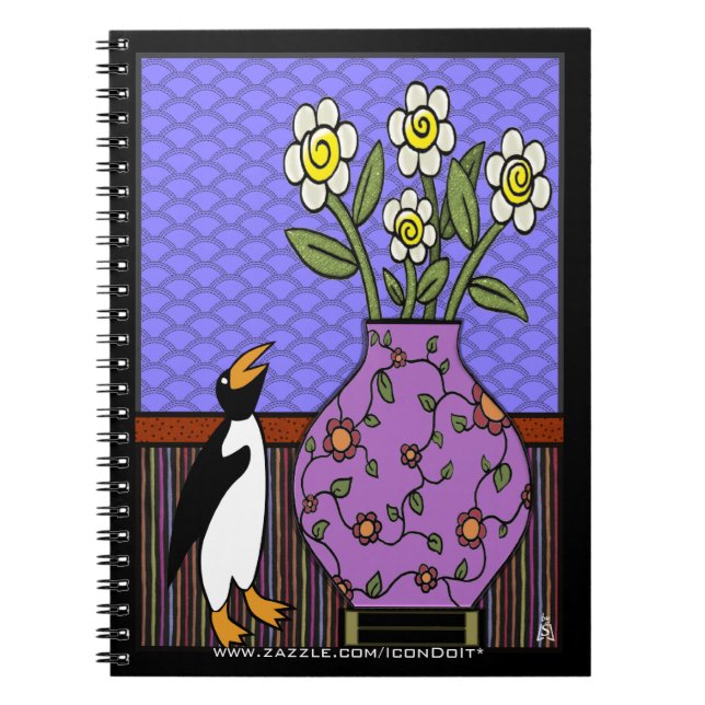 Like A Penguin To Daffodils Notebook (Front)