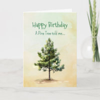Like a Pine Tree Spirit Birthday Personalities