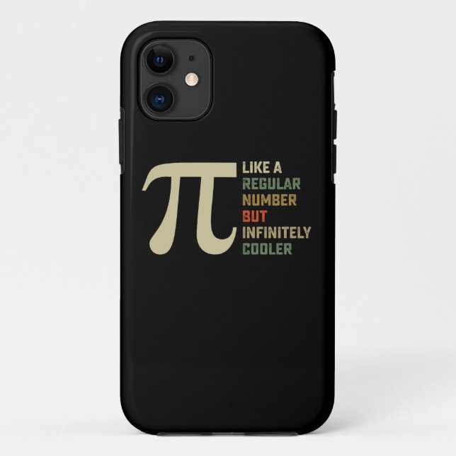 Like a Regular Number But Infinitely Cooler Pi Day Case-Mate iPhone Case (Back)