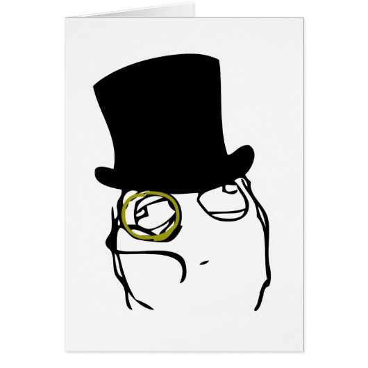 Like a Sir Rage Face Meme Cards (Front)
