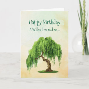 Like a Willow Tree Spirit Birthday Personalities Card