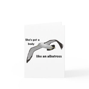 Like An Albatross Sticker  Card