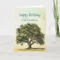 Like an Oak Tree Spirit Birthday Personalities