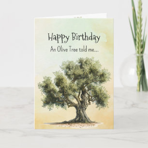 Like an Olive Tree Spirit  Birthday Personalities  Card