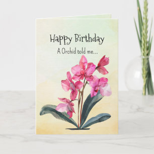 Like an Orchid Your Birthday Personalities  Card
