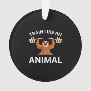 Like An Sloth Fitness Weightlifting Gift T-Shirt. Ornament
