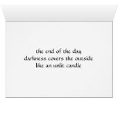 "Like An Unlit Candle" Sunset Along Edgewater Cards (Inside Horizontal (Bottom))
