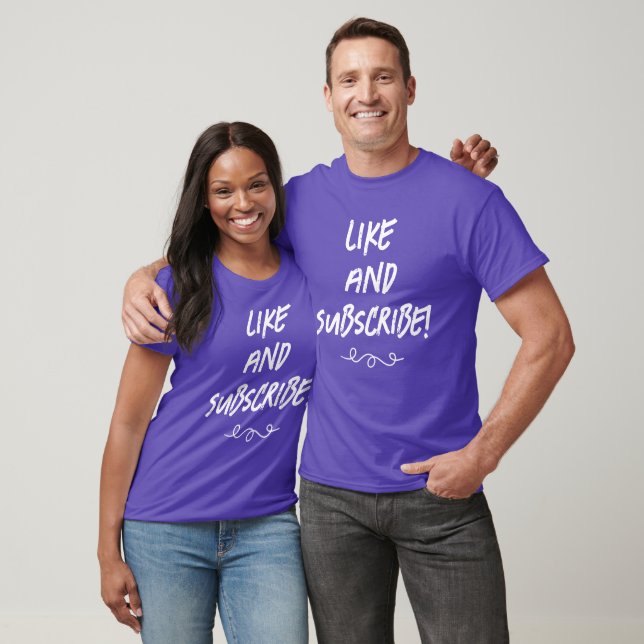 Like And Subscribe! Unisex T-Shirt (Unisex)