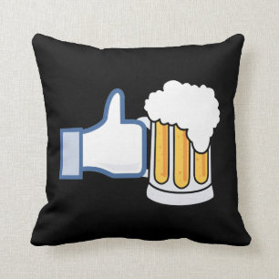 Like Beer - Color.png Throw Pillow