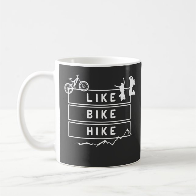 Like Bike Hike Coffee Mug (Left)